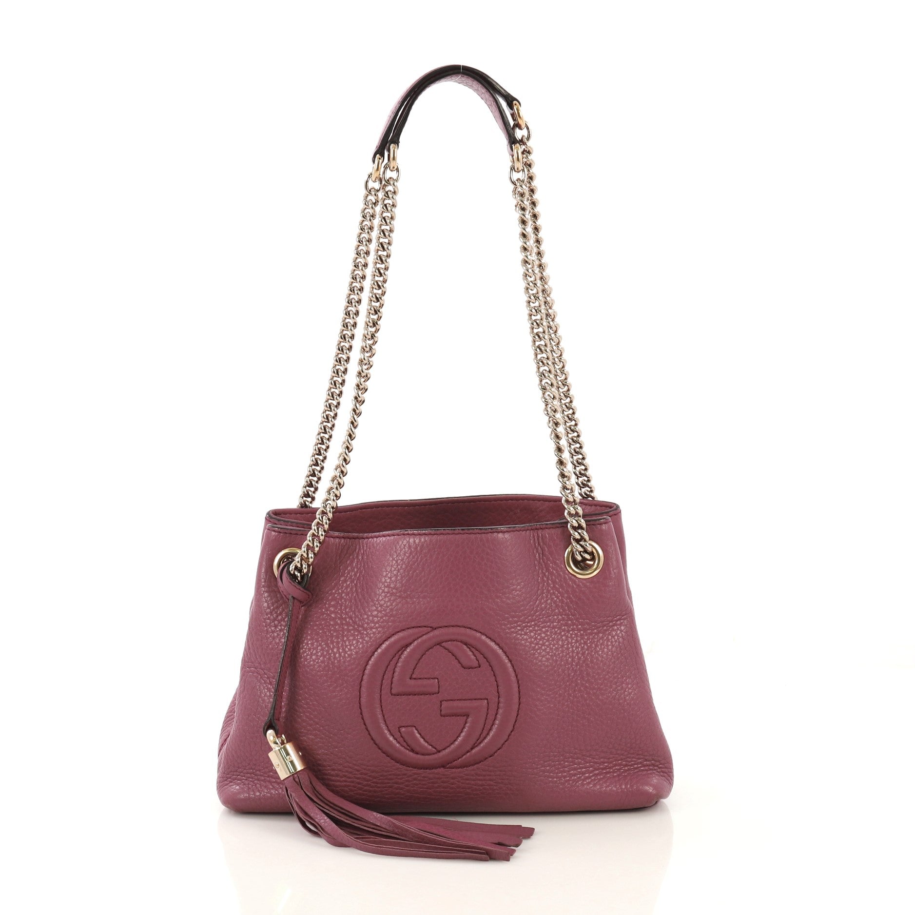 Soho Chain Strap Shoulder Bag Leather Mini