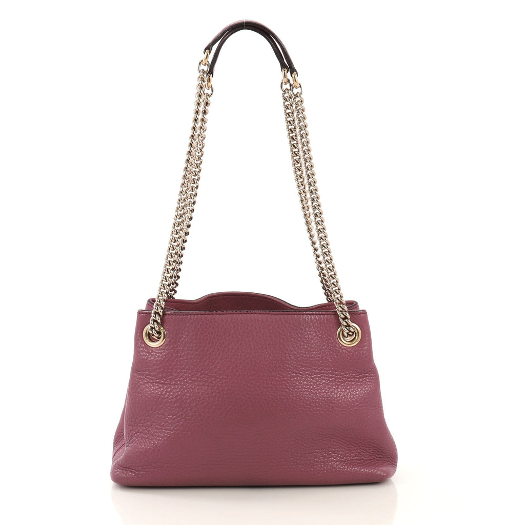 Soho Chain Strap Shoulder Bag Leather Mini
