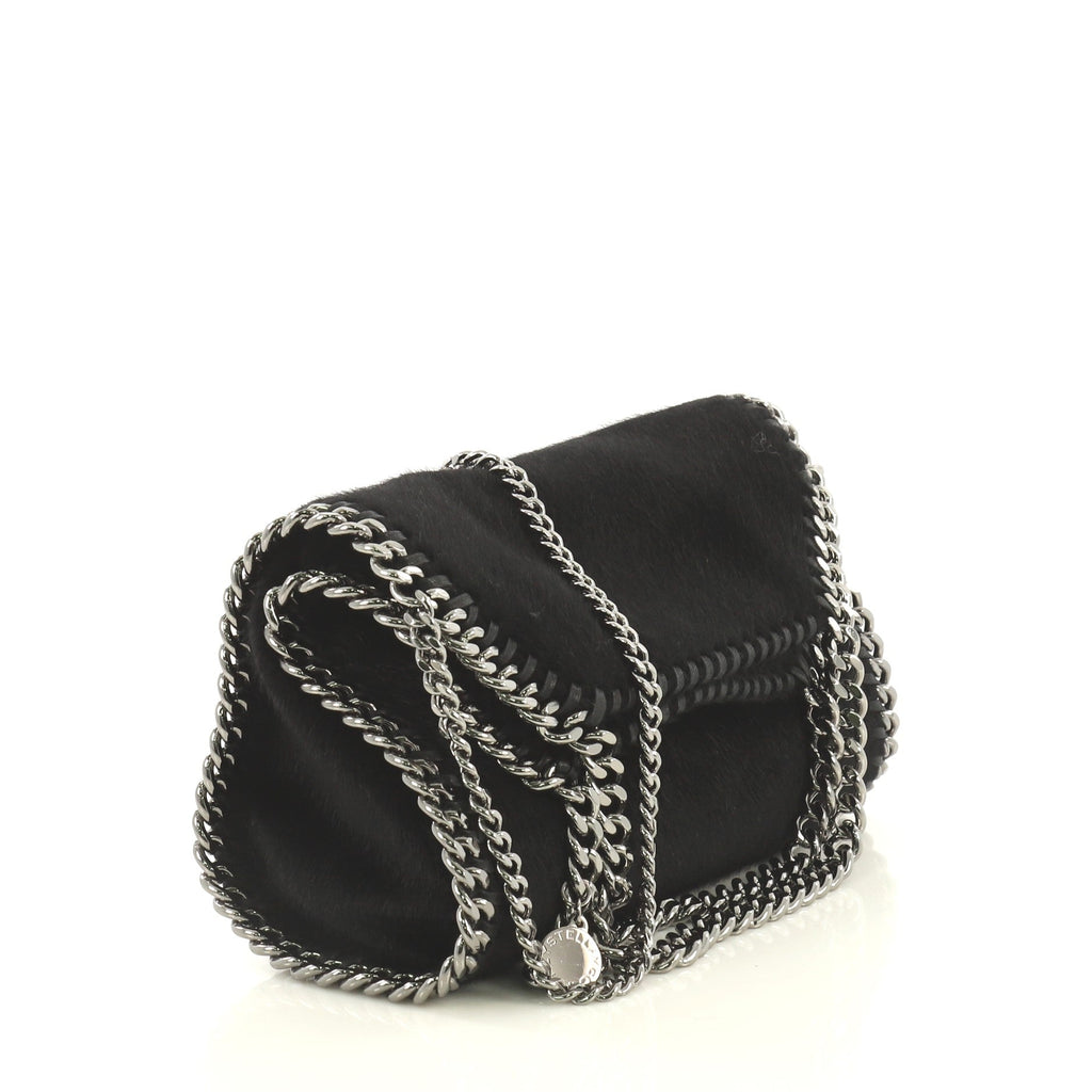 Falabella Fold Over Crossbody Bag Faux Calf Hair Mini