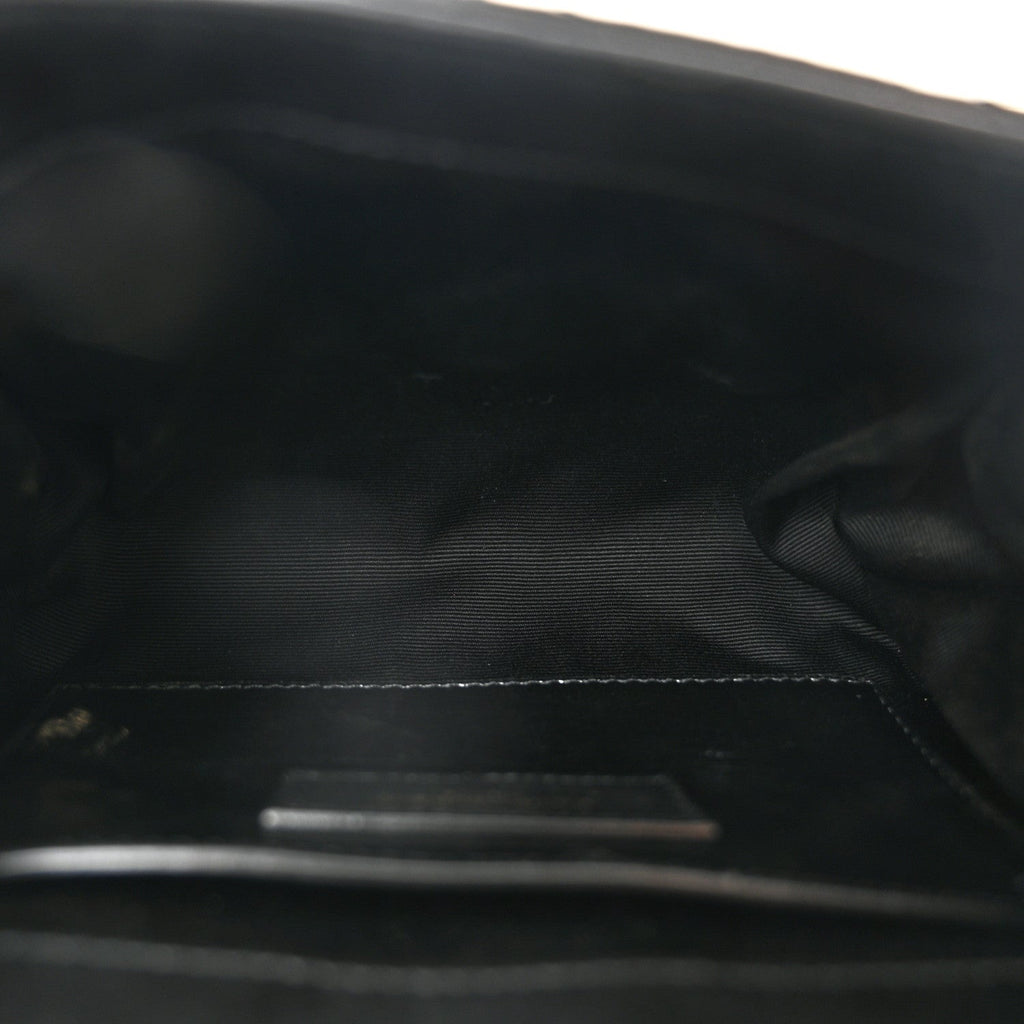 Lambskin Quilted Monogram Mini Nolita Black