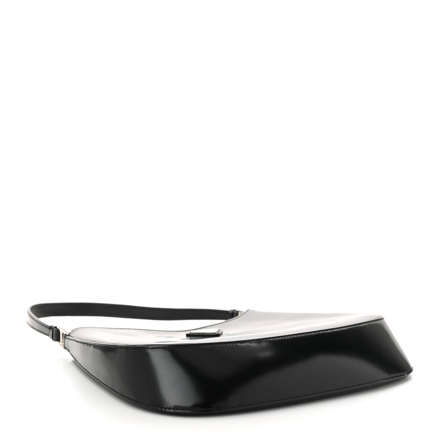 Spazzolato Cleo Shoulder Bag Black