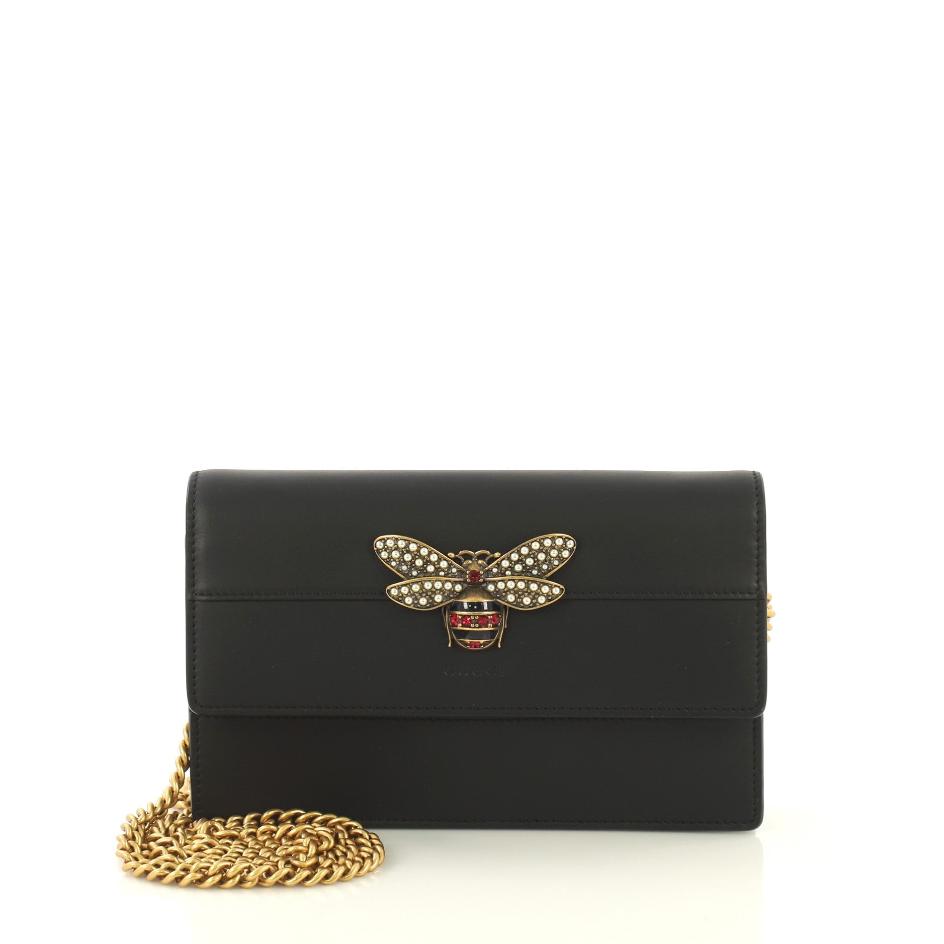 Queen Margaret Chain Wallet Leather Mini