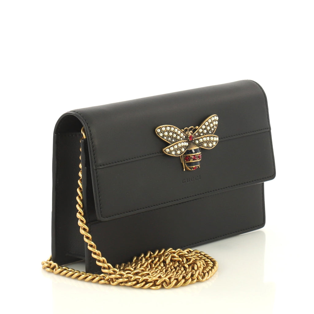 Queen Margaret Chain Wallet Leather Mini