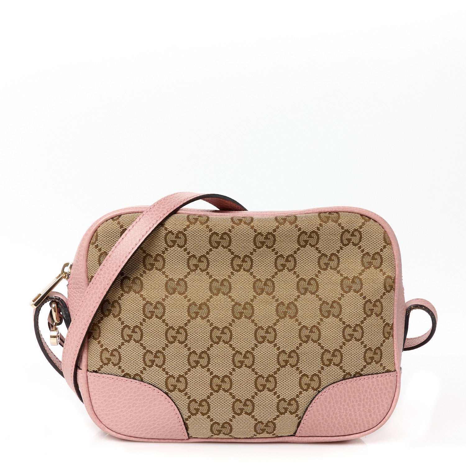 Monogram Mini Bree Messenger Bag Beige Soft Pink