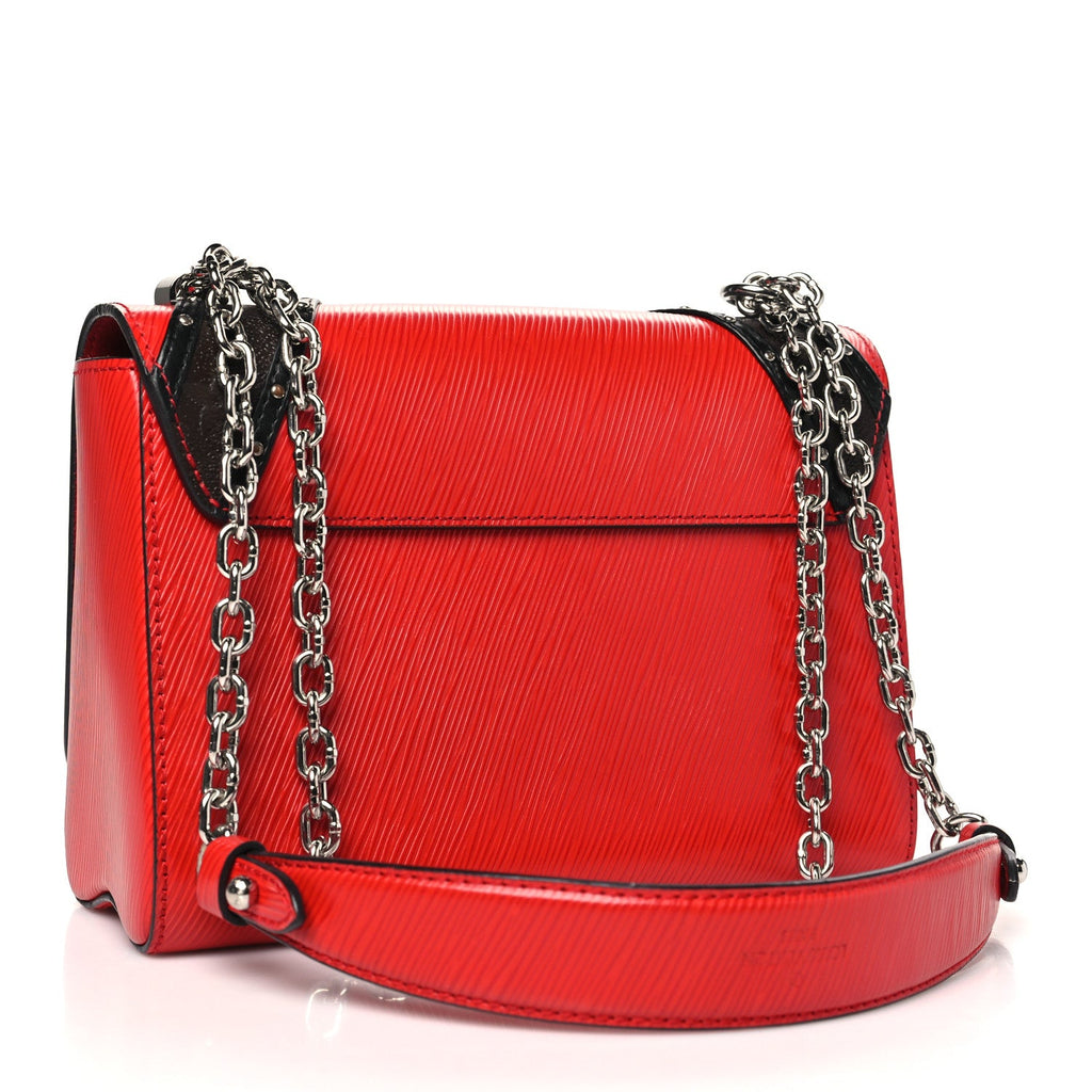 Epi Monogram Twist Shoulder Bag MM Coquelicot