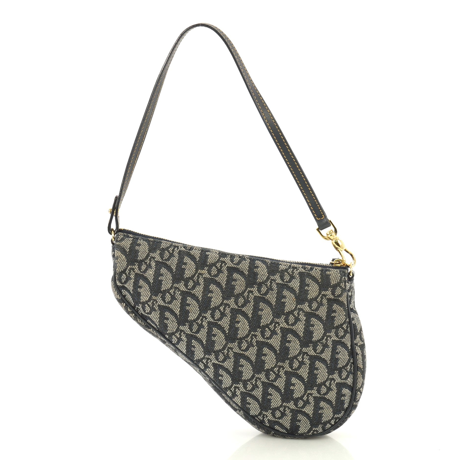Vintage Saddle Bag Diorissimo Canvas Mini