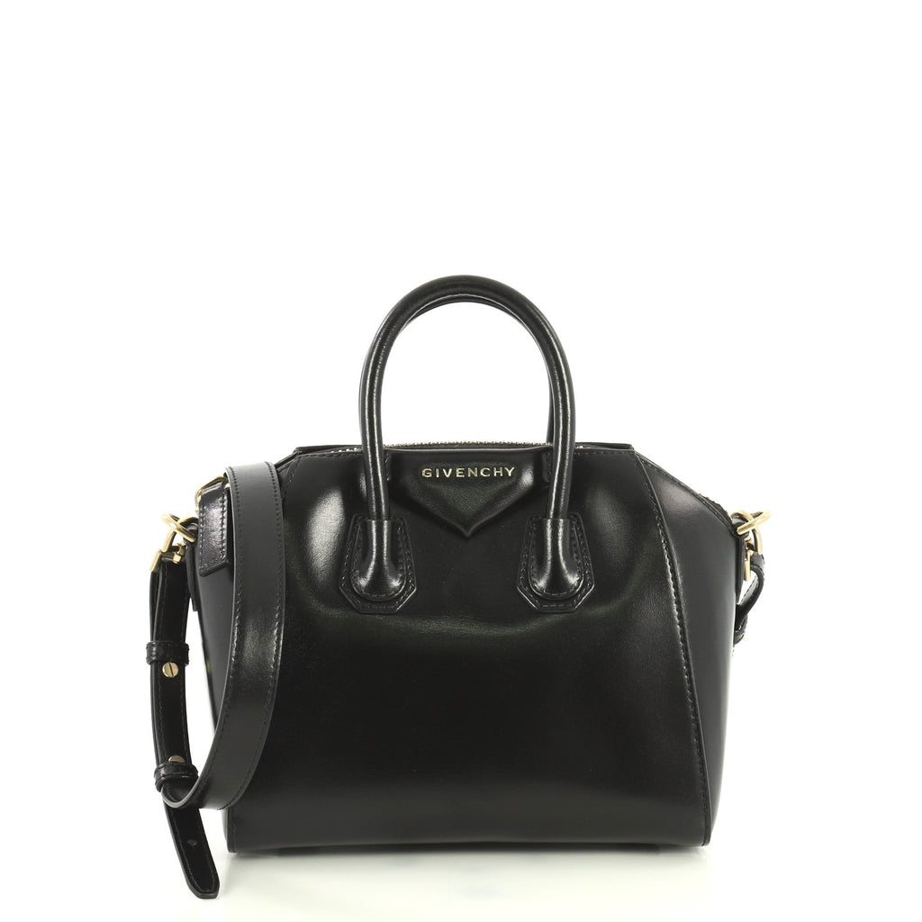 Antigona Bag Glazed Leather Mini