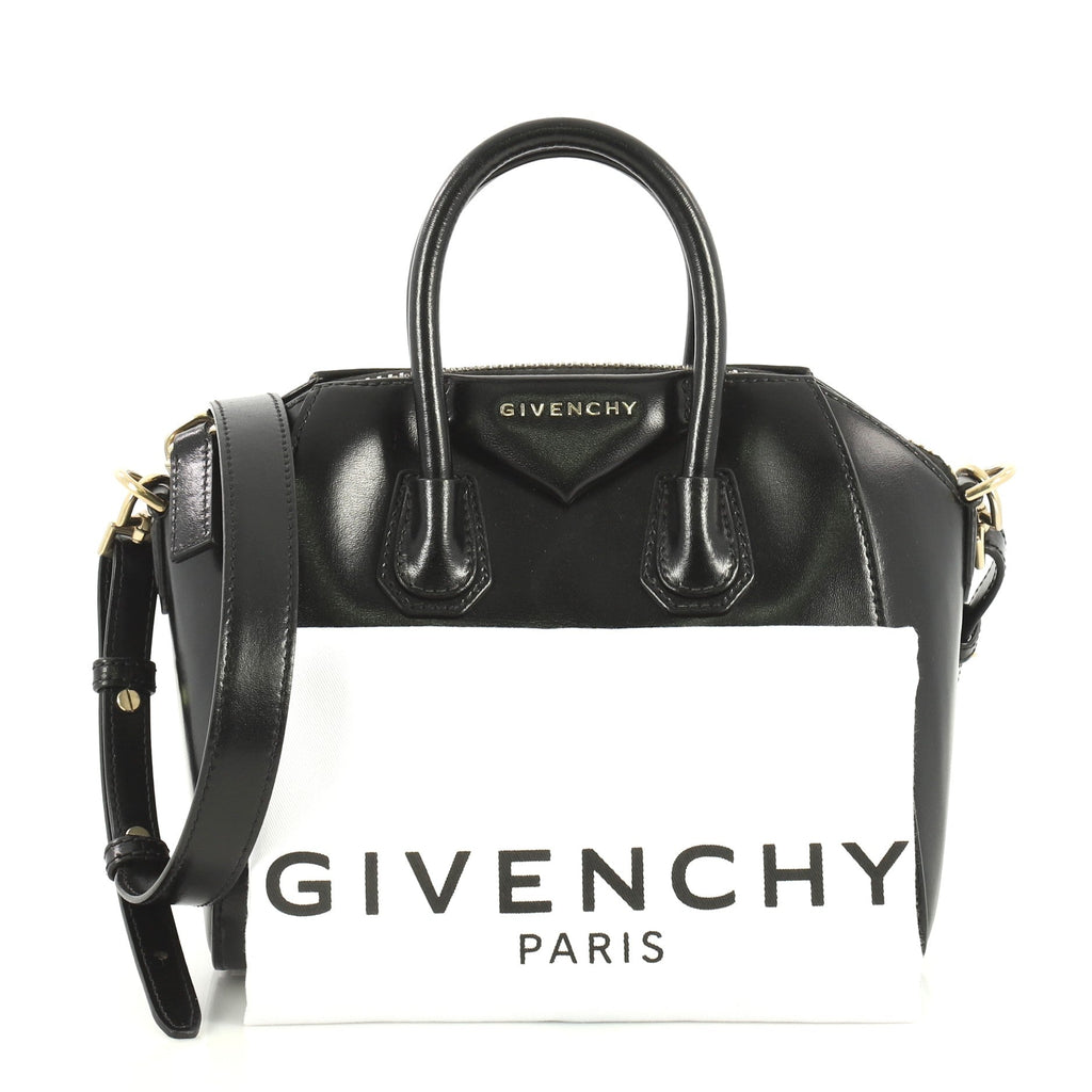 Antigona Bag Glazed Leather Mini