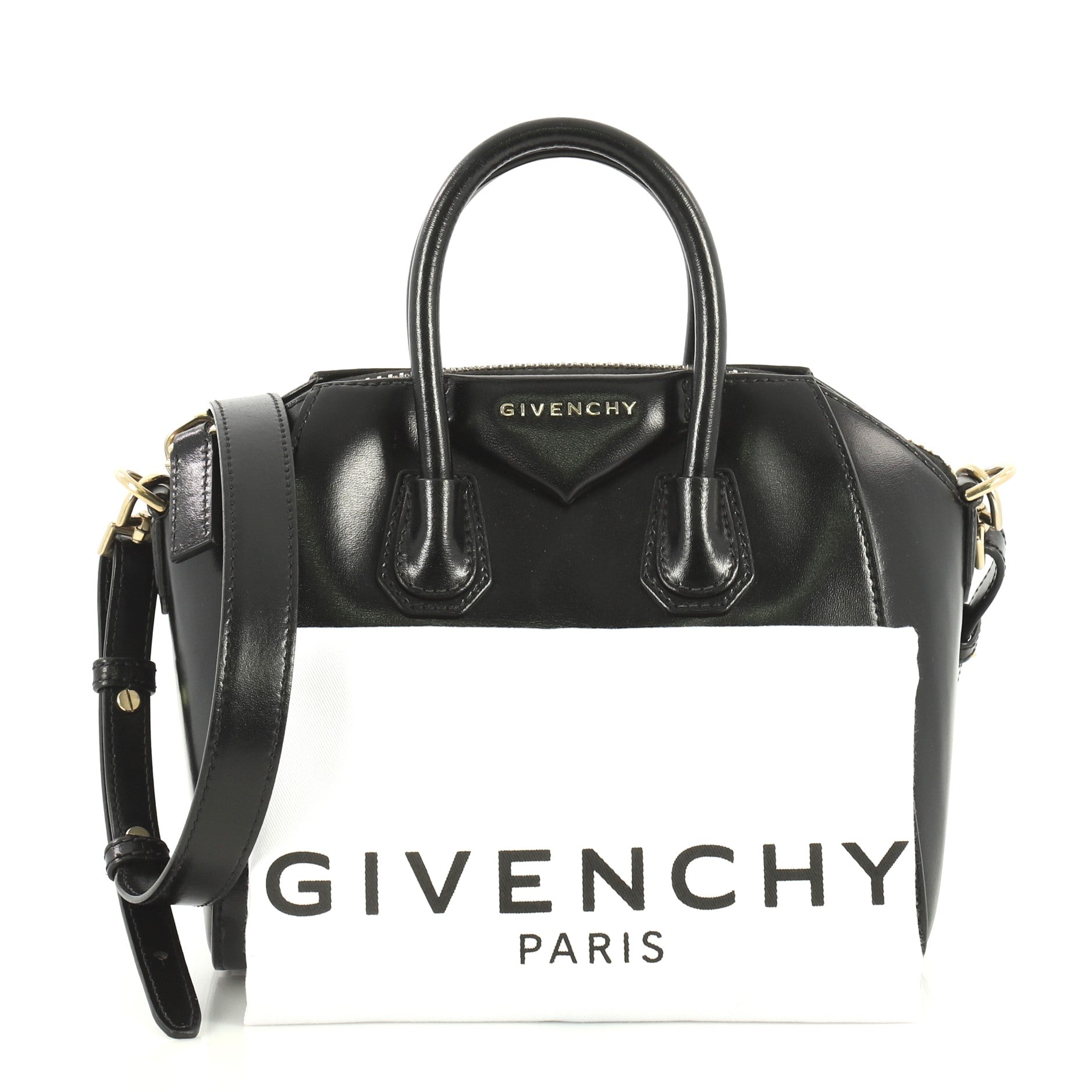 Antigona Bag Glazed Leather Mini