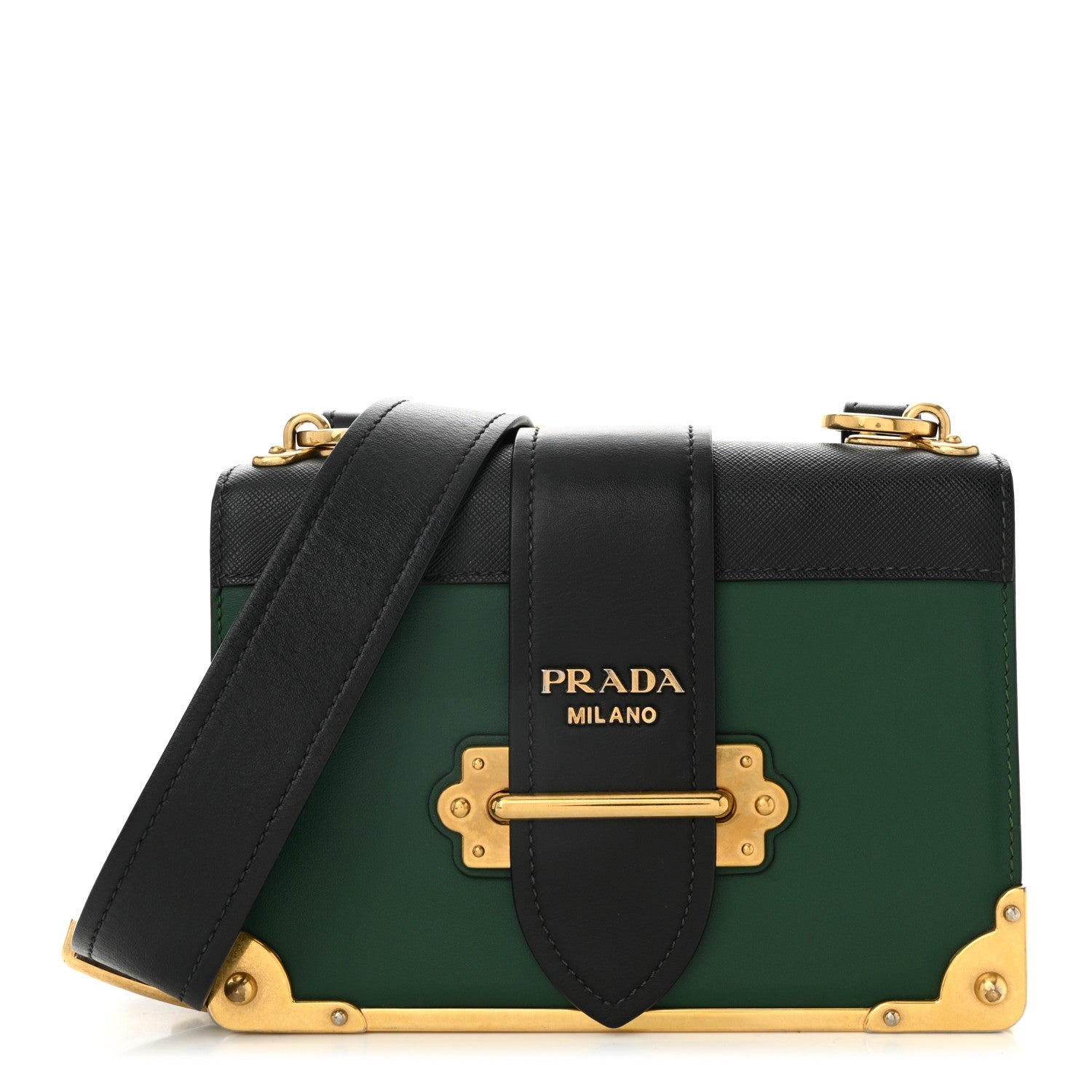 City Calf Saffiano Cahier Bag Biliardo Black