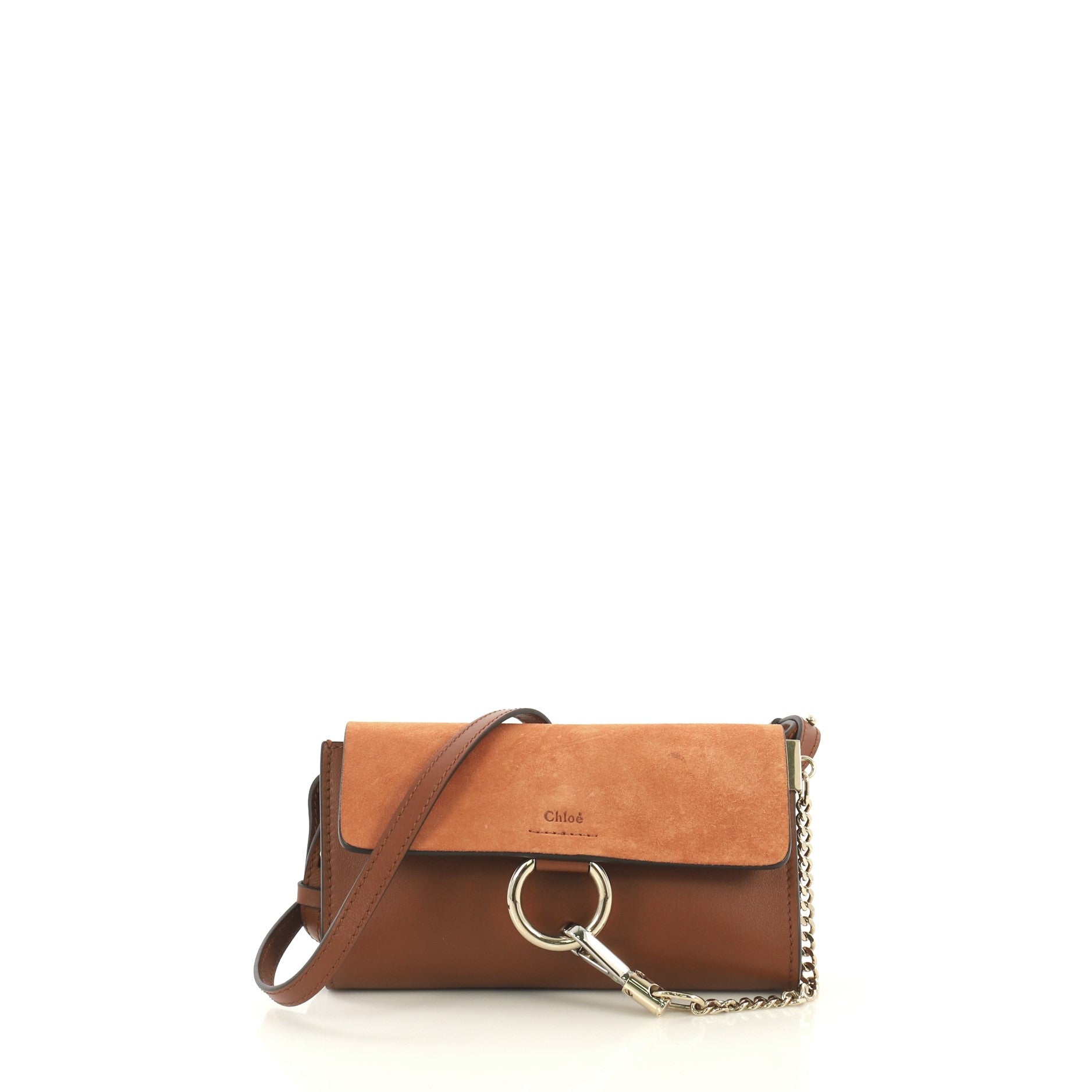 Faye Shoulder Bag Leather and Suede Mini