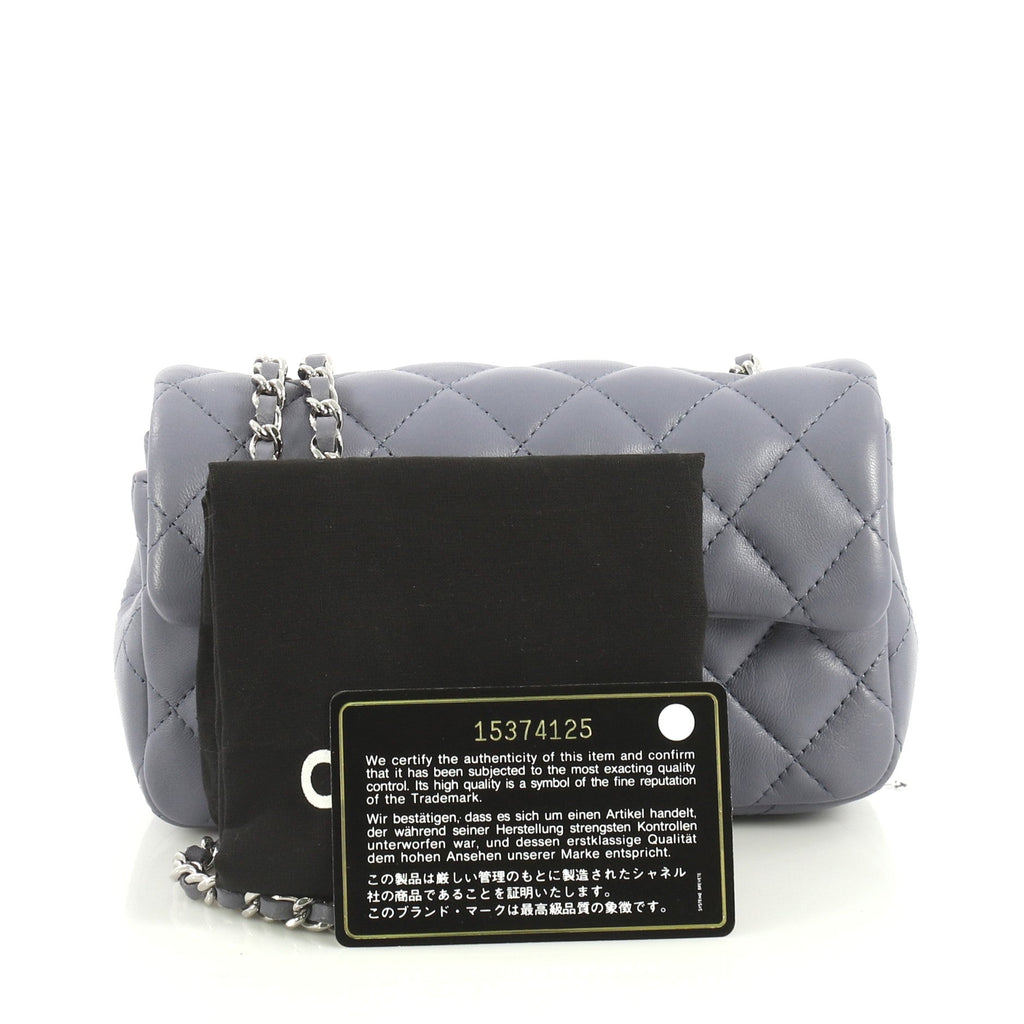 Classic Single Flap Bag Quilted Lambskin Extra Mini