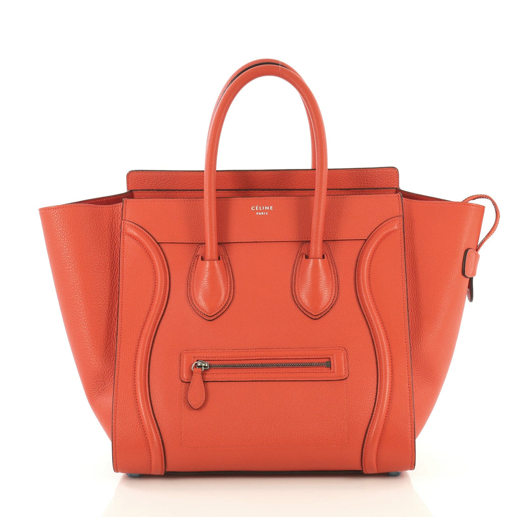 Luggage Handbag Grainy Leather Mini