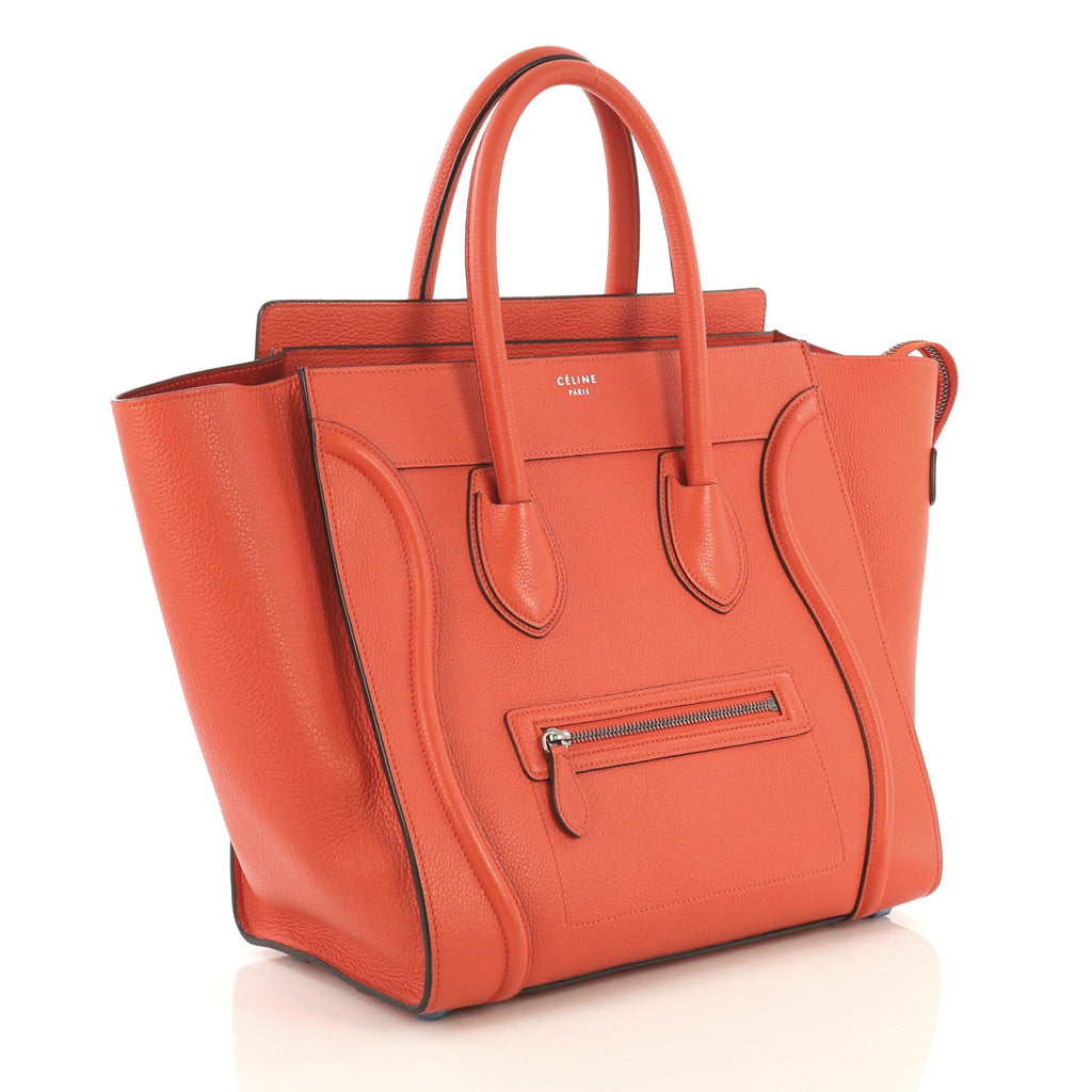 Luggage Handbag Grainy Leather Mini