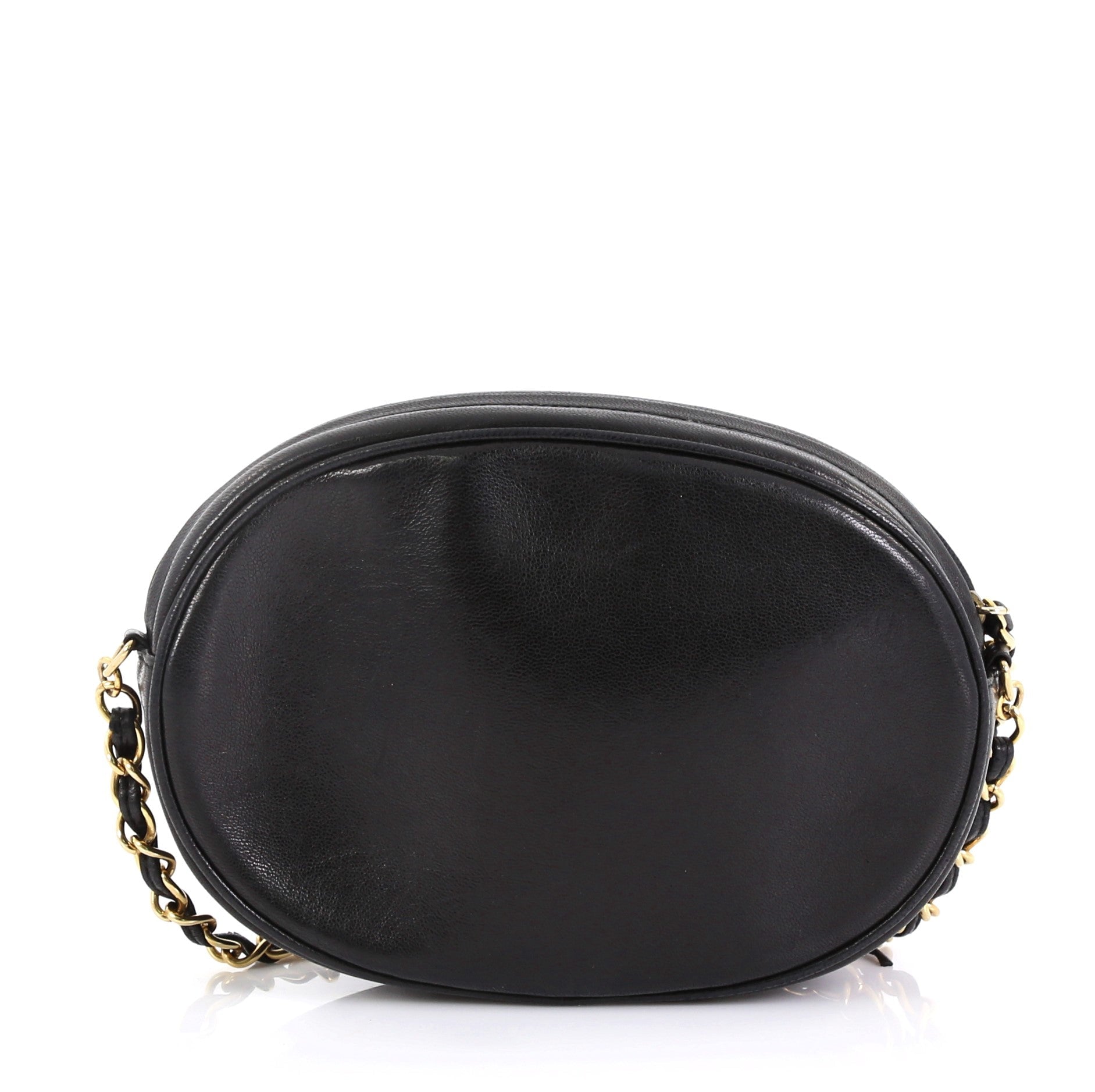 Vintage Tambourine Crossbody Bag Leather Mini