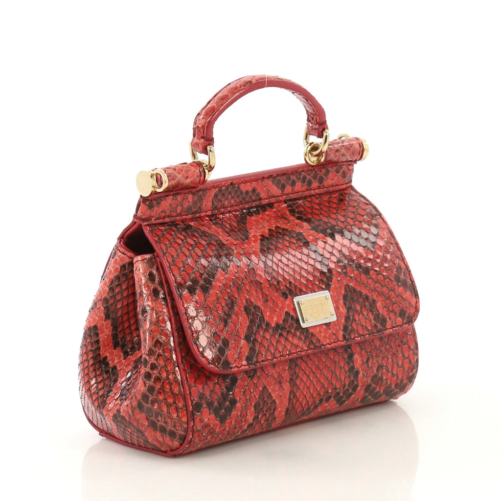 Miss Sicily Bag Python Mini