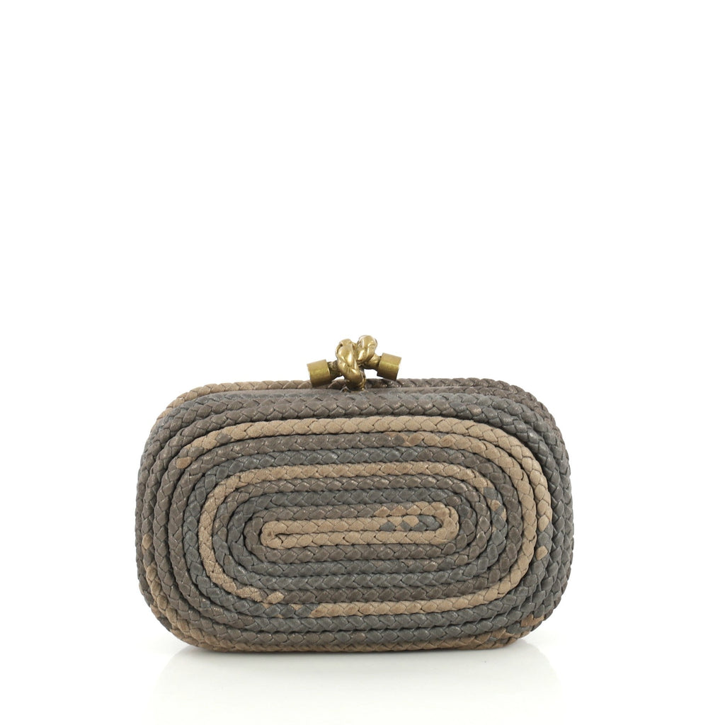 Knot Clutch Braided Leather Small