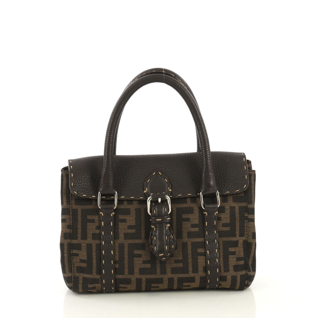 Selleria Linda Satchel Zucca Canvas with Leather Mini