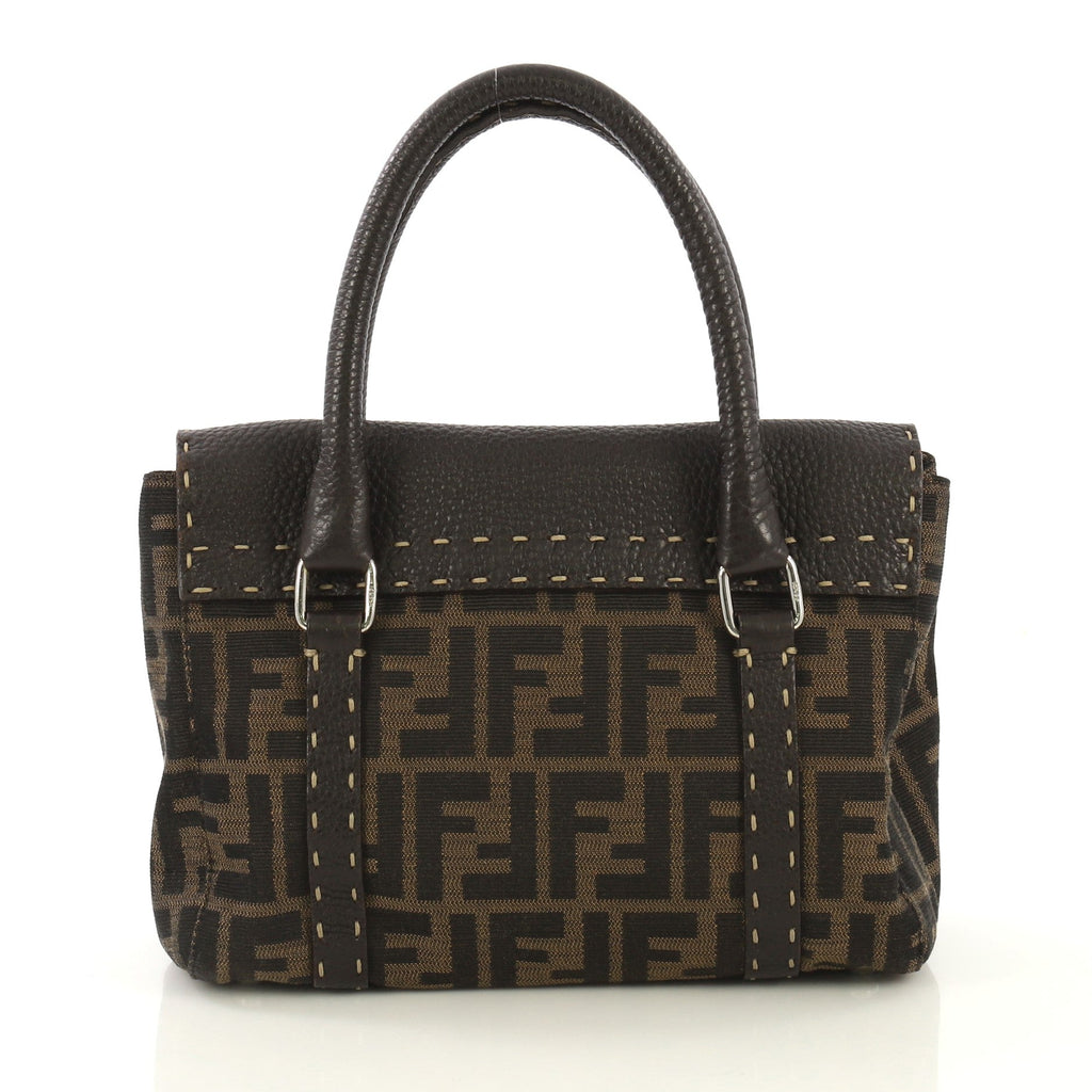 Selleria Linda Satchel Zucca Canvas with Leather Mini