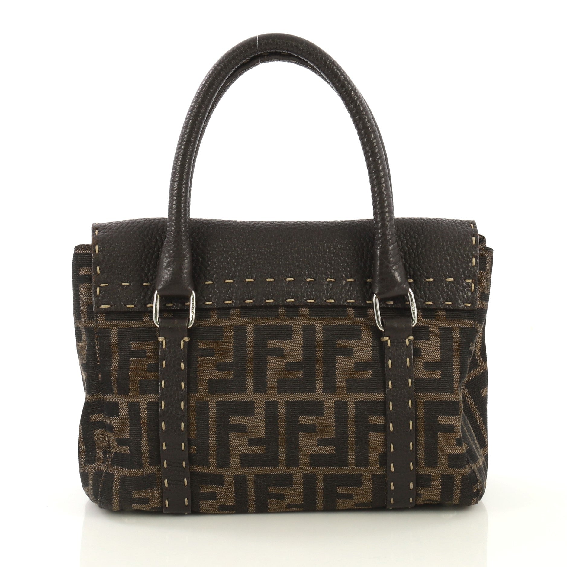 Selleria Linda Satchel Zucca Canvas with Leather Mini