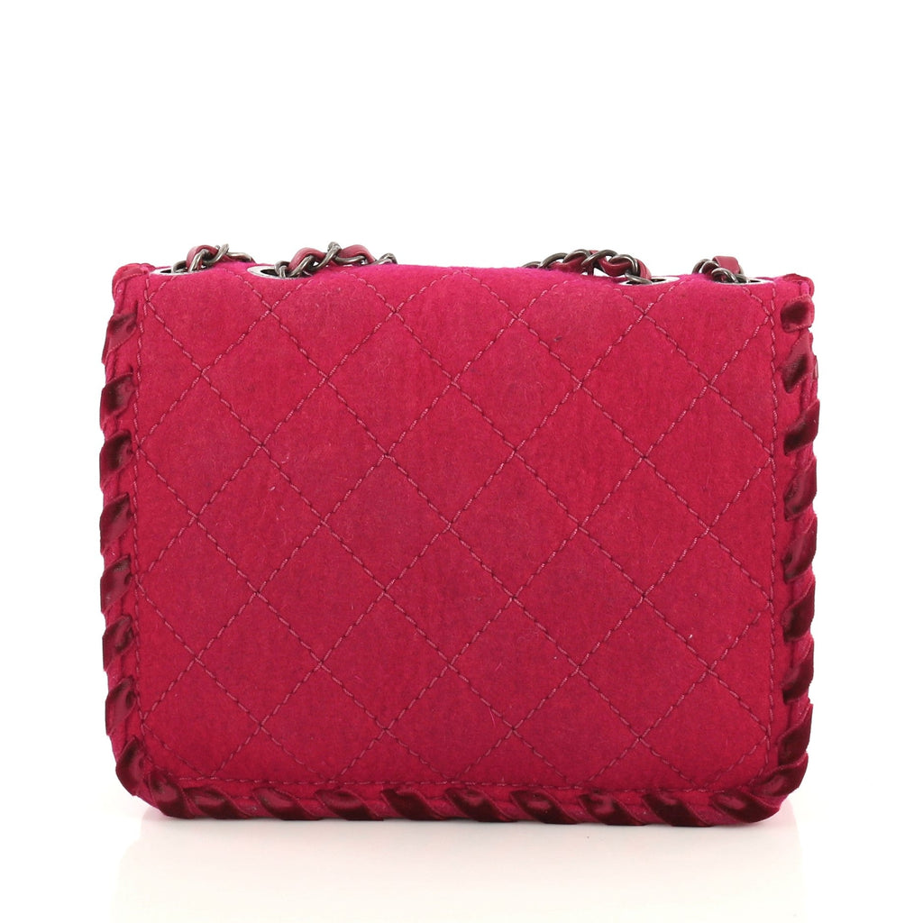 Fancy Flap Bag Quilted Felt Mini