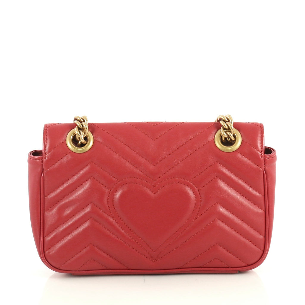 GG Marmont Flap Bag Matelasse Leather Mini