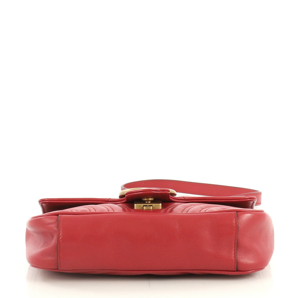 GG Marmont Flap Bag Matelasse Leather Mini