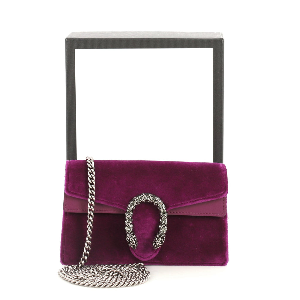 Dionysus Bag Velvet Super Mini