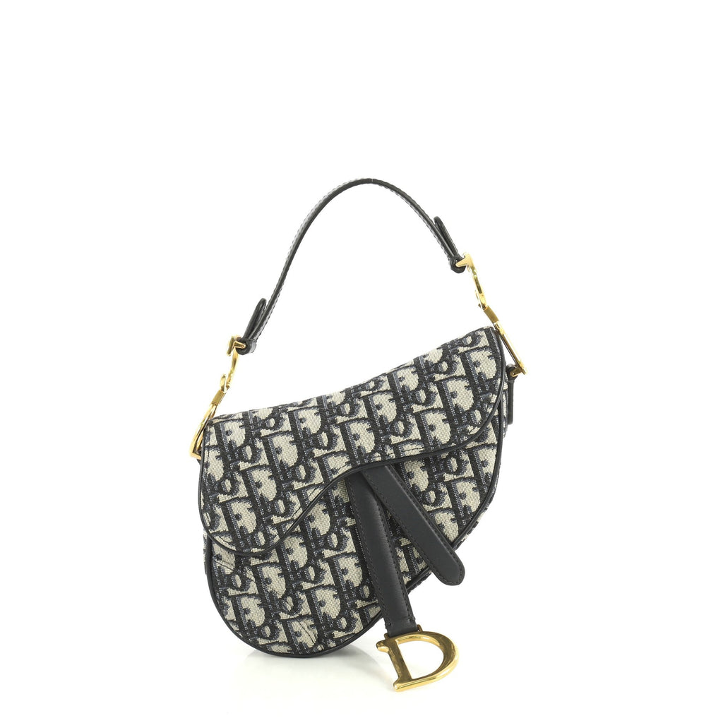 Saddle Handbag Oblique Canvas Mini