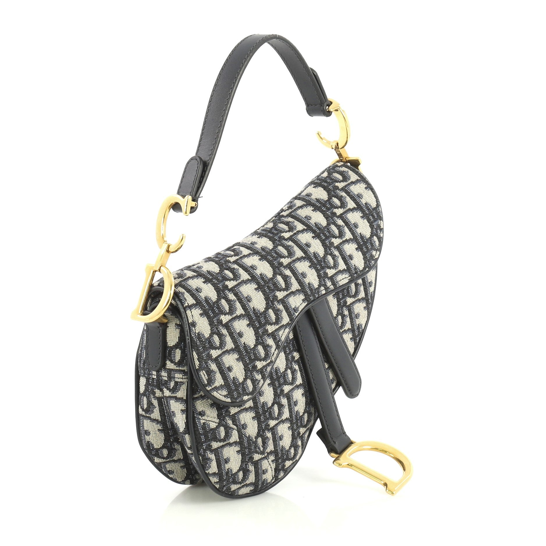 Saddle Handbag Oblique Canvas Mini