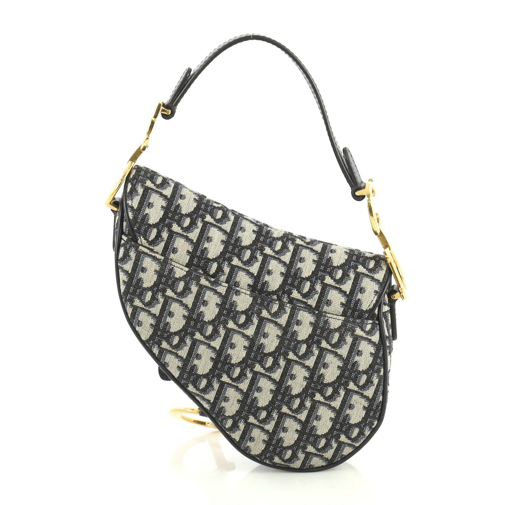 Saddle Handbag Oblique Canvas Mini