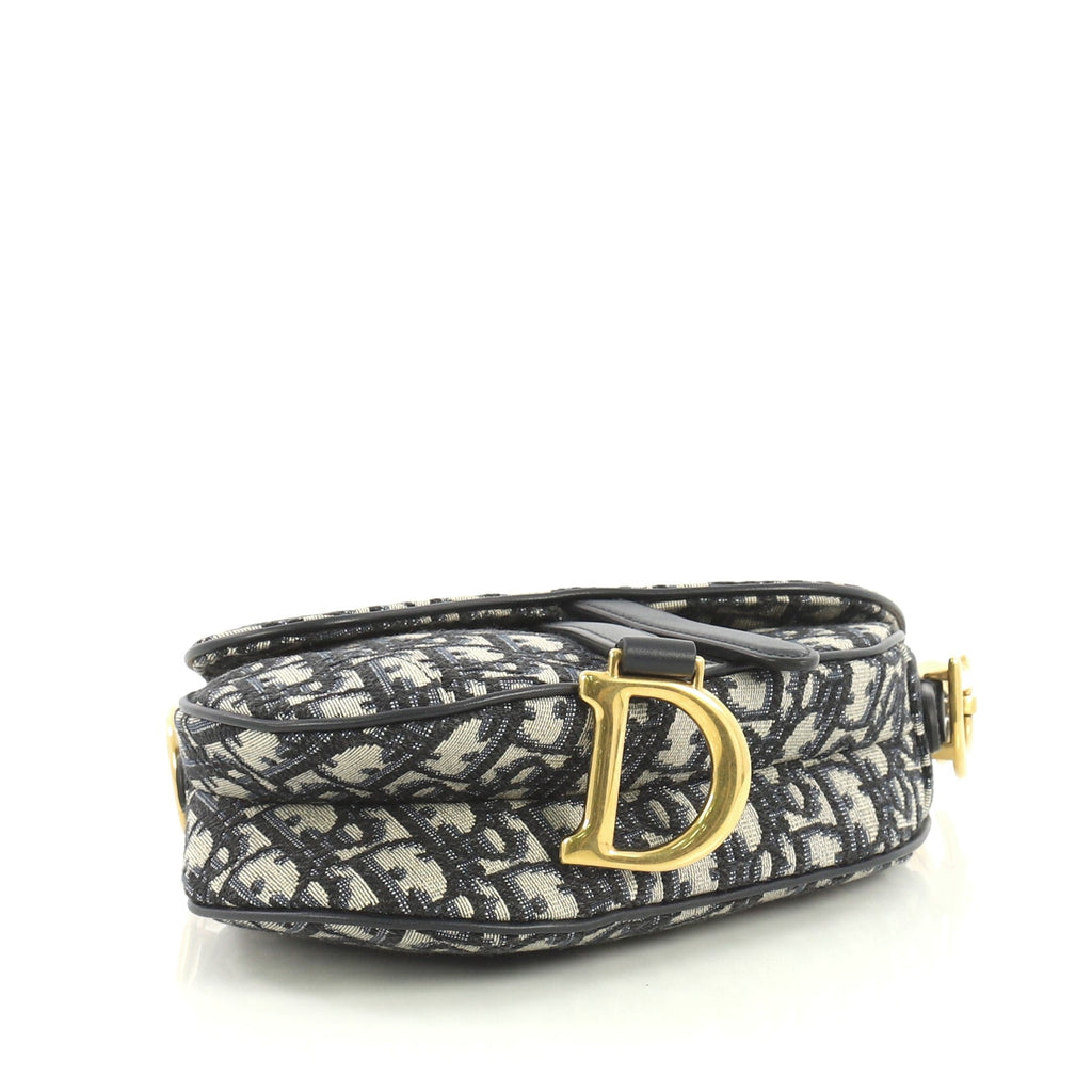 Saddle Handbag Oblique Canvas Mini