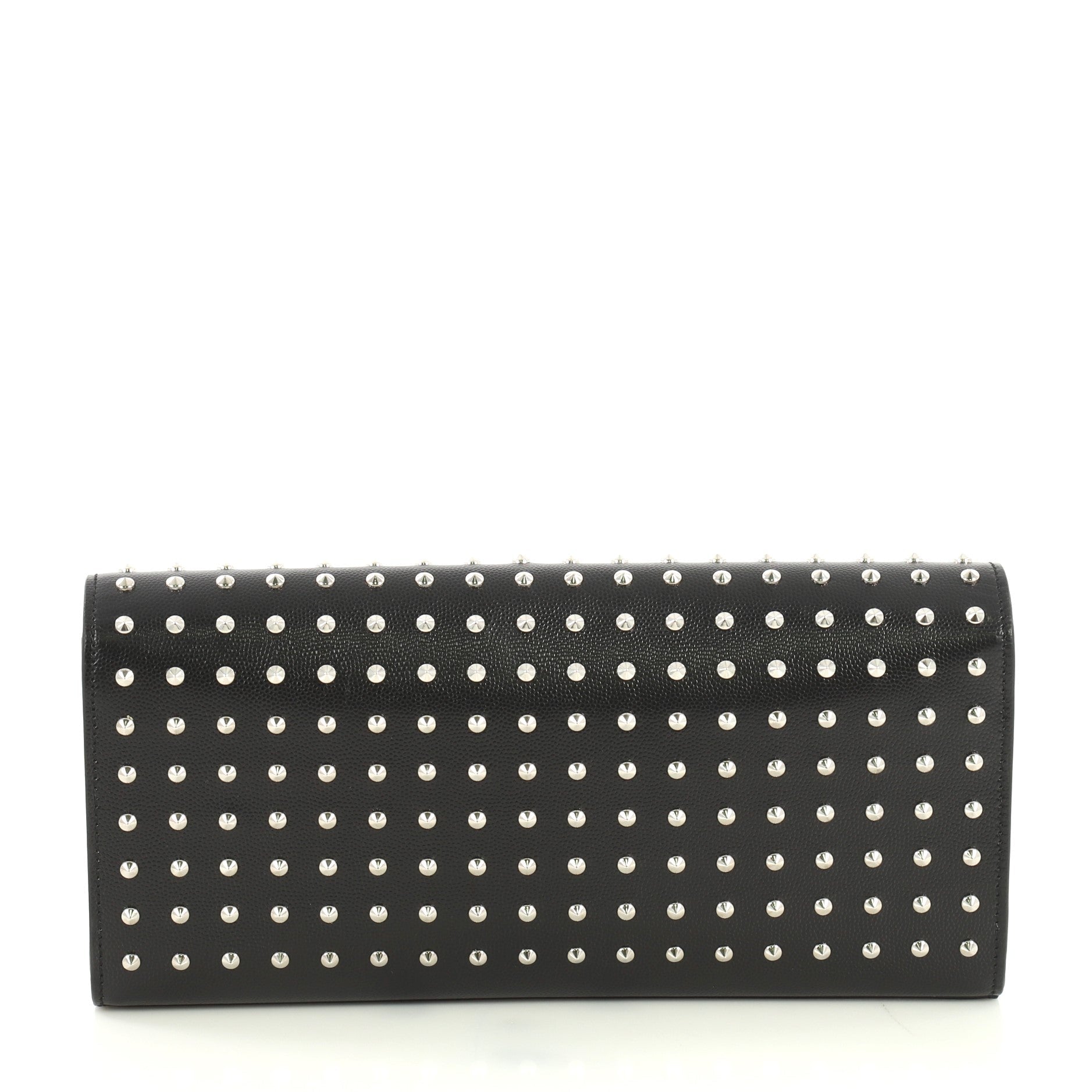 Classic Monogram Clutch Studded Leather Long
