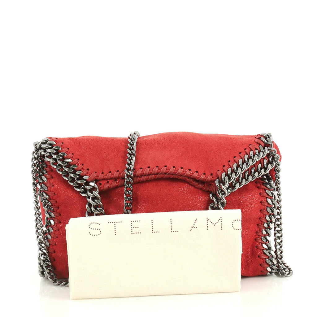 Falabella Fold Over Crossbody Bag Shaggy Deer Mini
