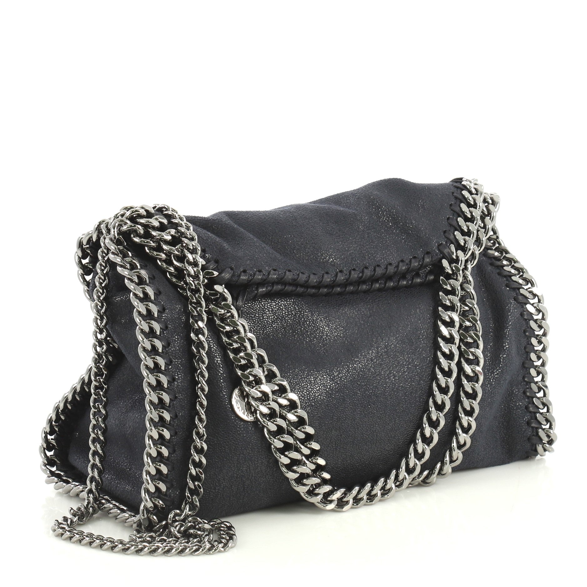 Falabella Fold Over Crossbody Bag Shaggy Deer Mini