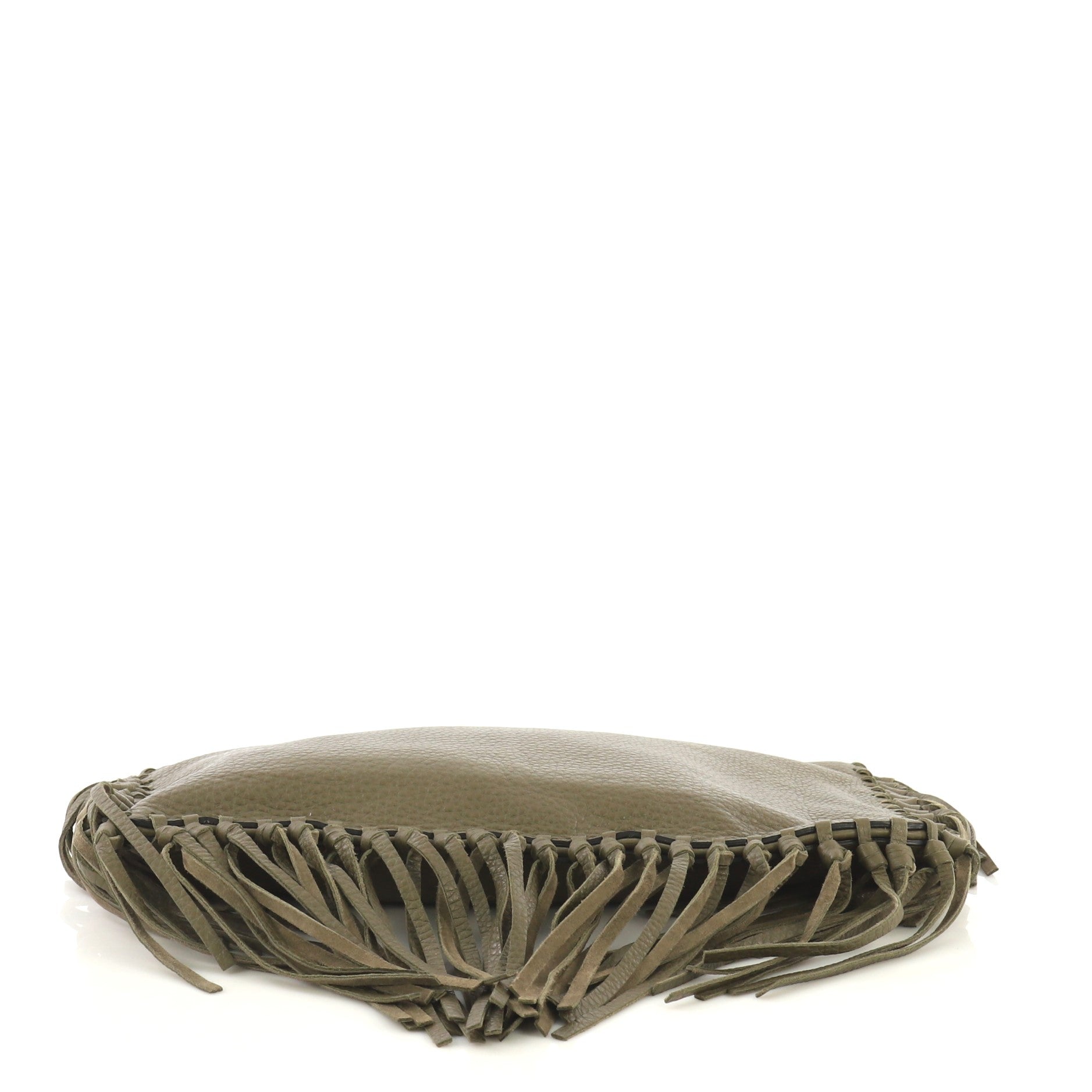 C Rockee Fringe Clutch Leather Medium