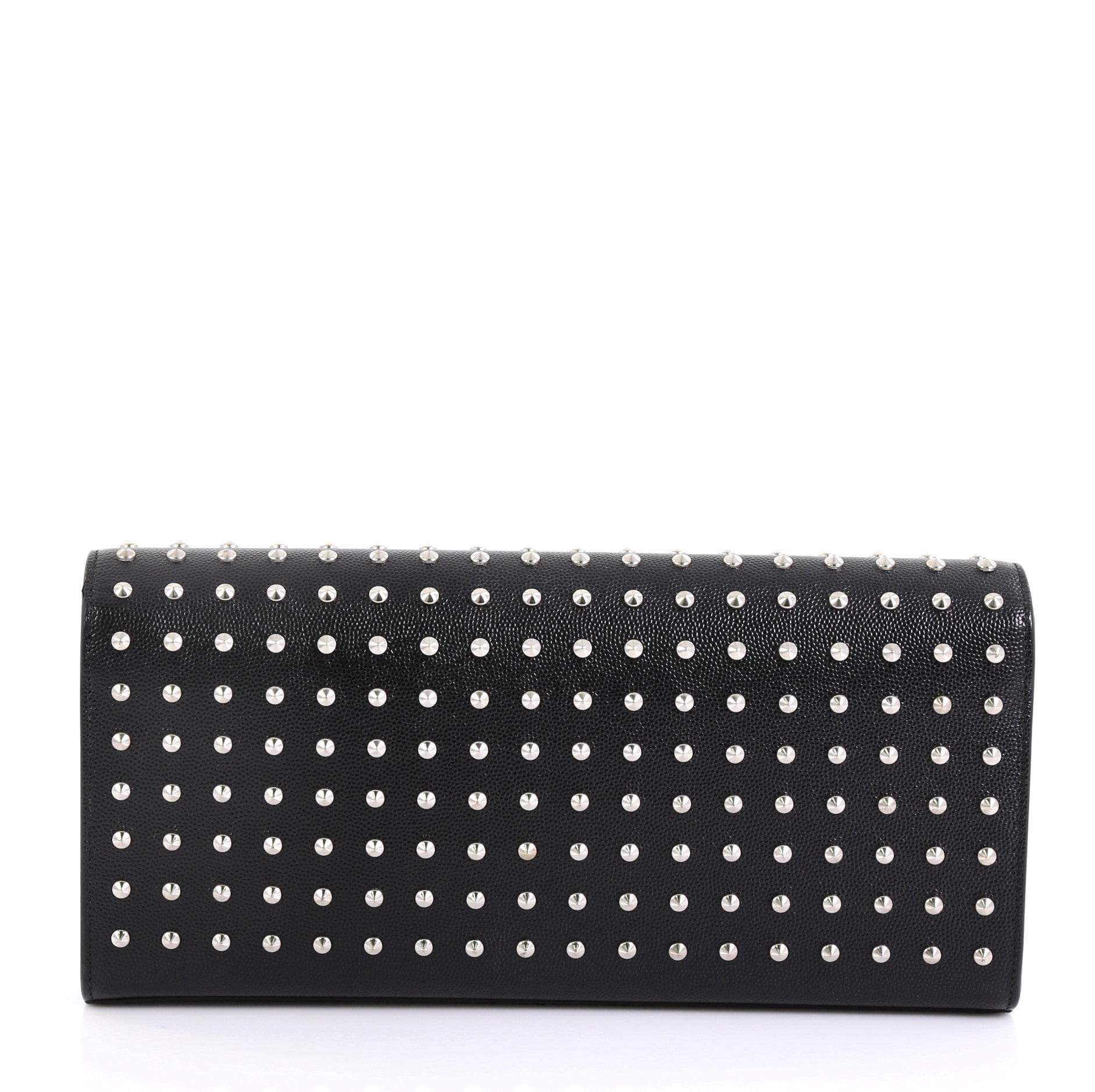 Classic Monogram Clutch Studded Leather Long