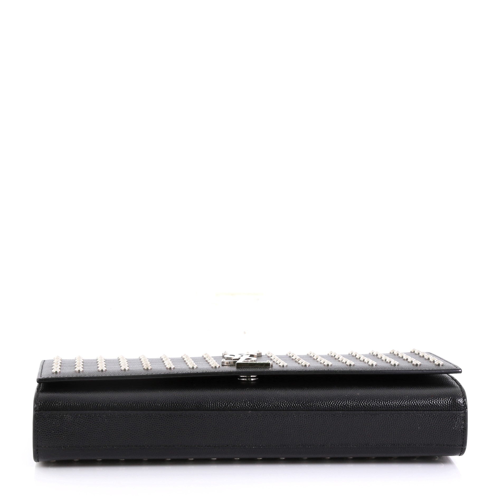 Classic Monogram Clutch Studded Leather Long