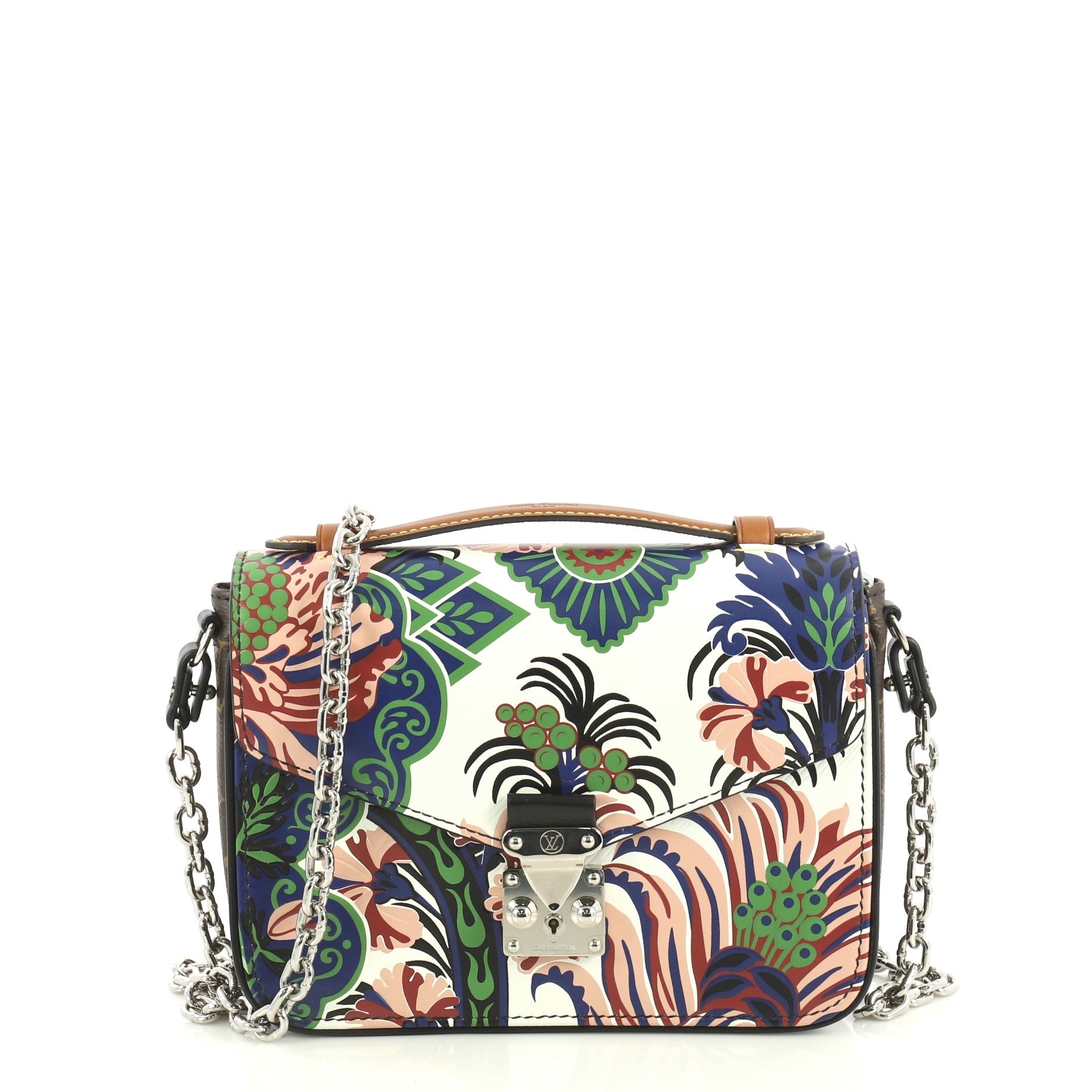 Pochette Metis Printed Epi Leather with Monogram Canvas Mini