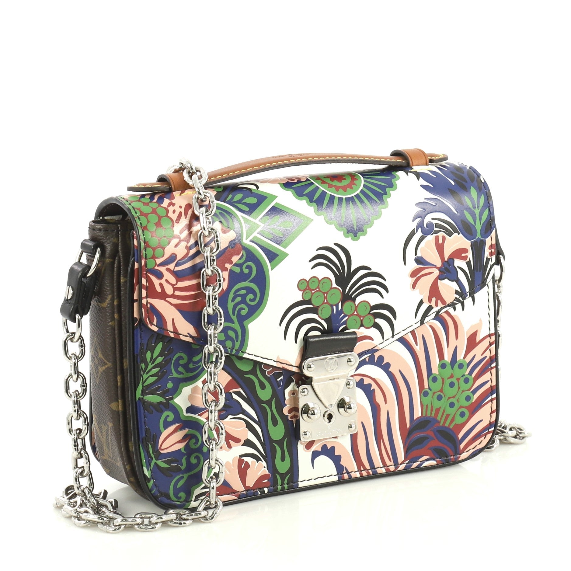 Pochette Metis Printed Epi Leather with Monogram Canvas Mini