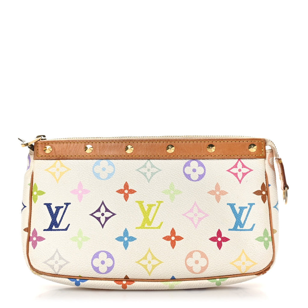 Monogram Multicolor Pochette Accessories White