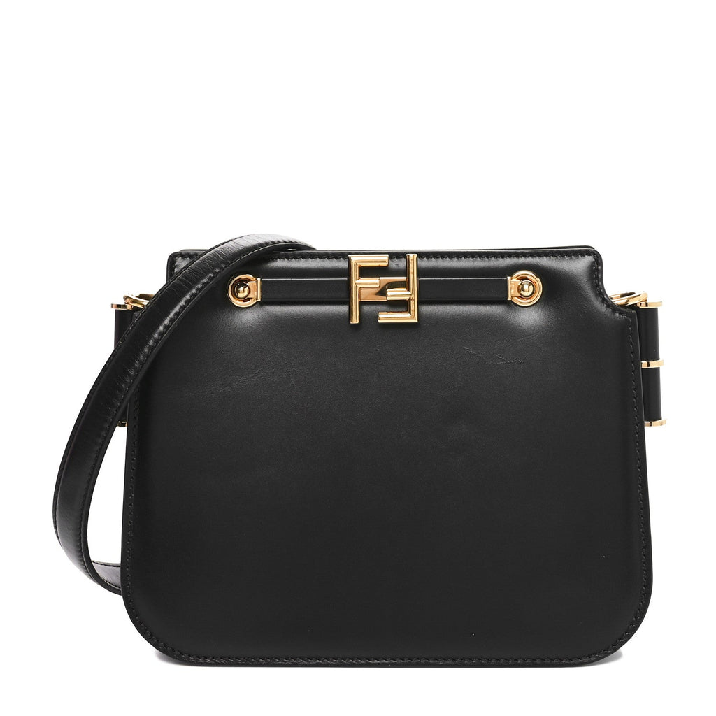 Vitello King Luxor Fendi Touch Shoulder Bag Black