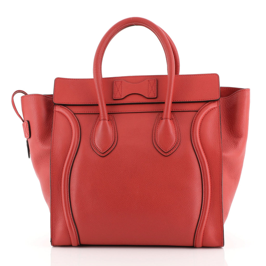 Luggage Handbag Grainy Leather Mini