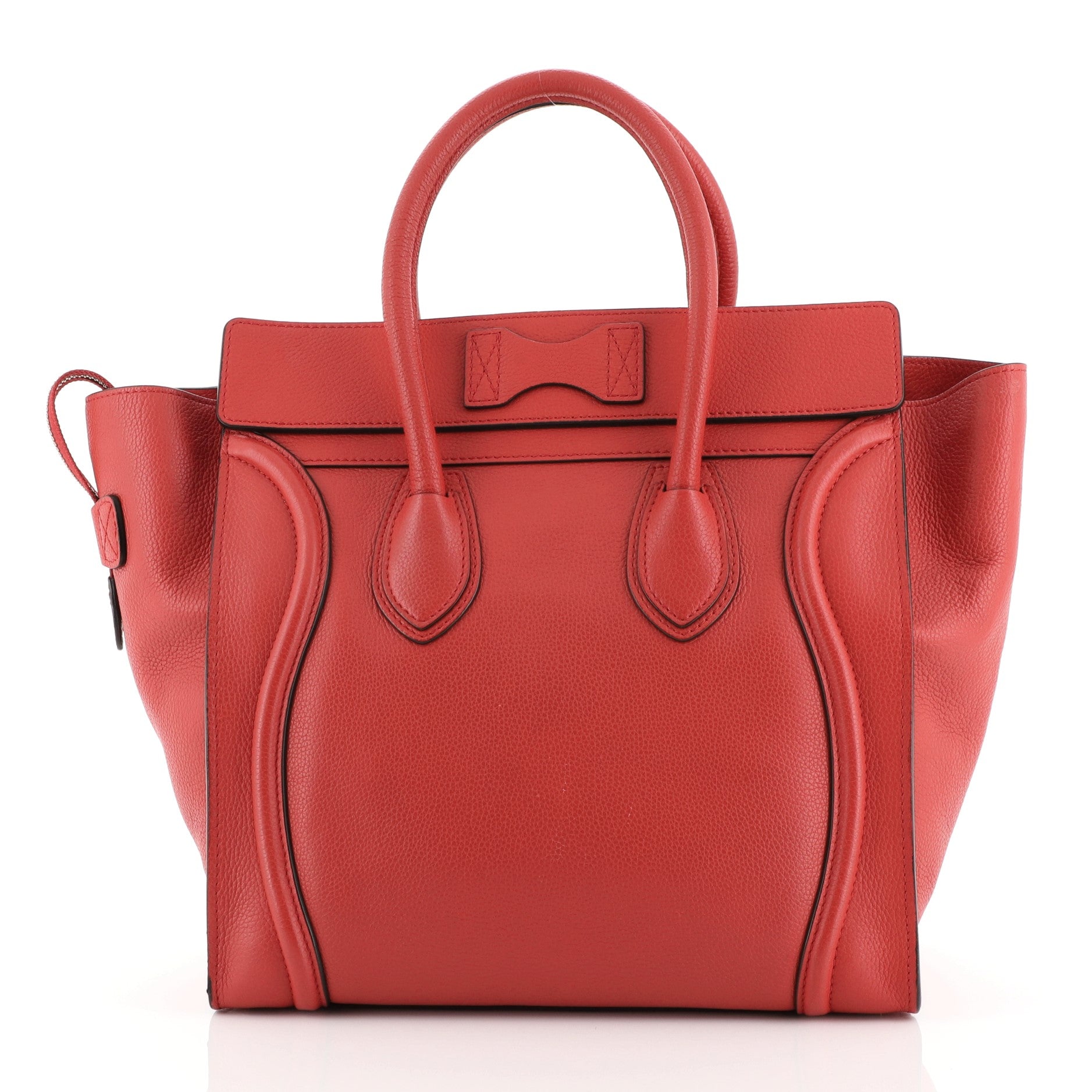 Luggage Handbag Grainy Leather Mini