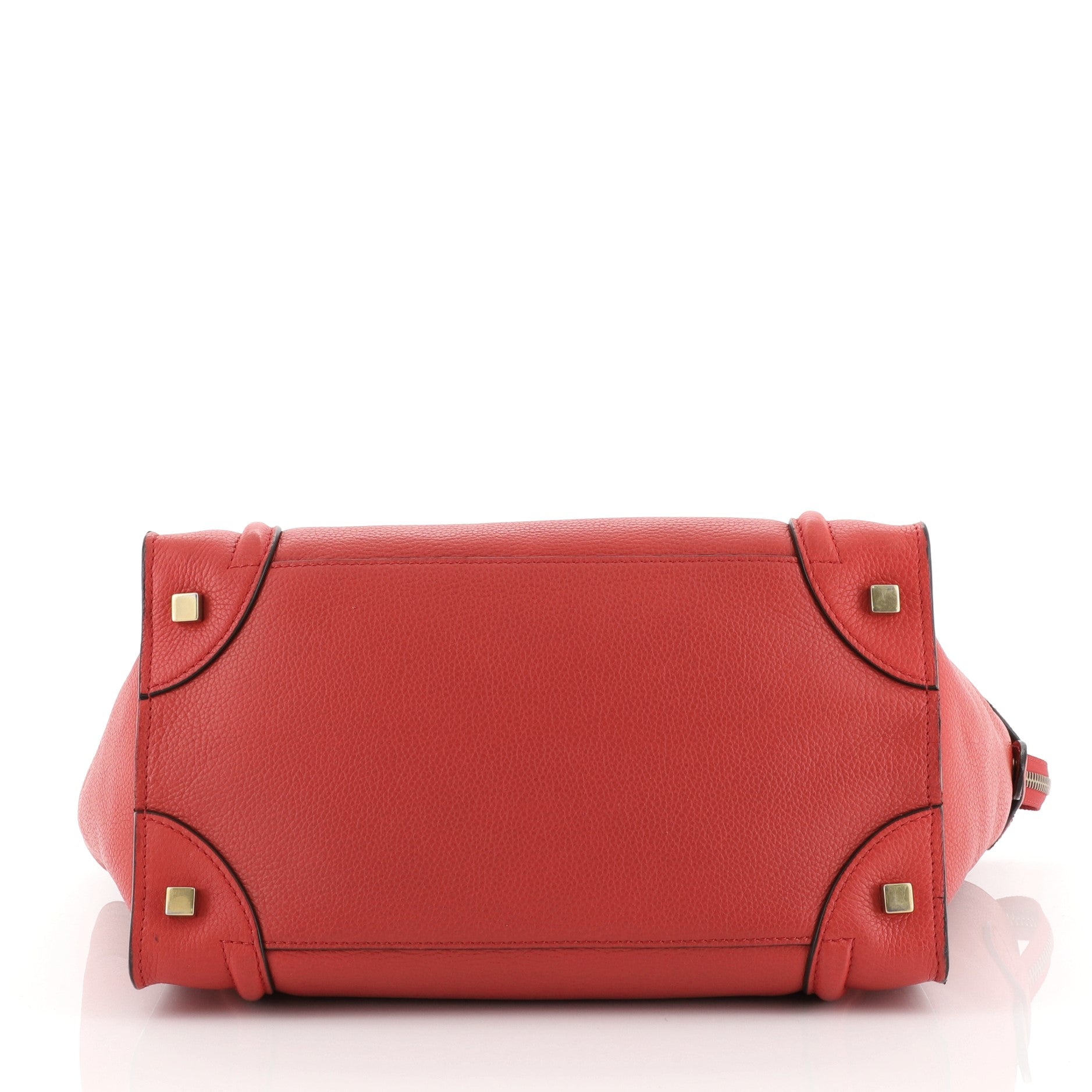 Luggage Handbag Grainy Leather Mini