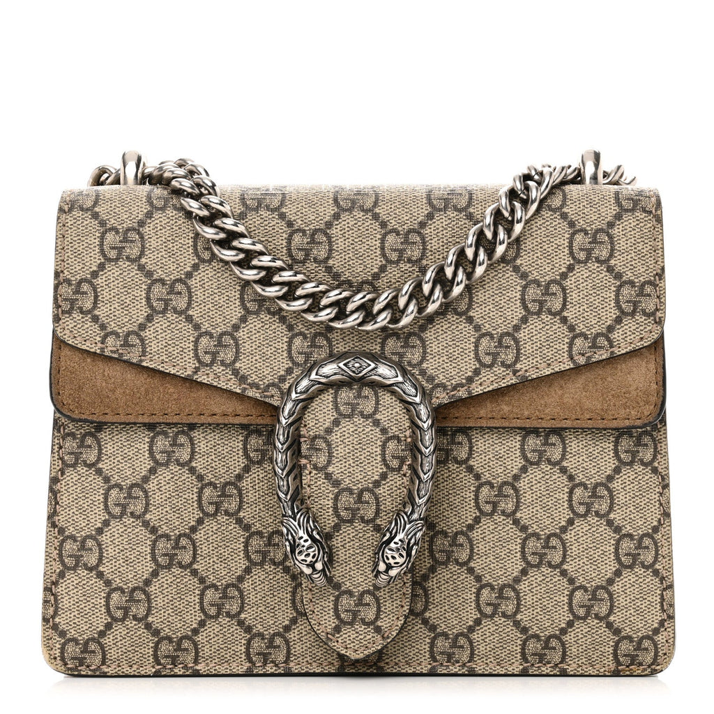 GG Supreme Monogram Mini Dionysus Shoulder Bag Taupe