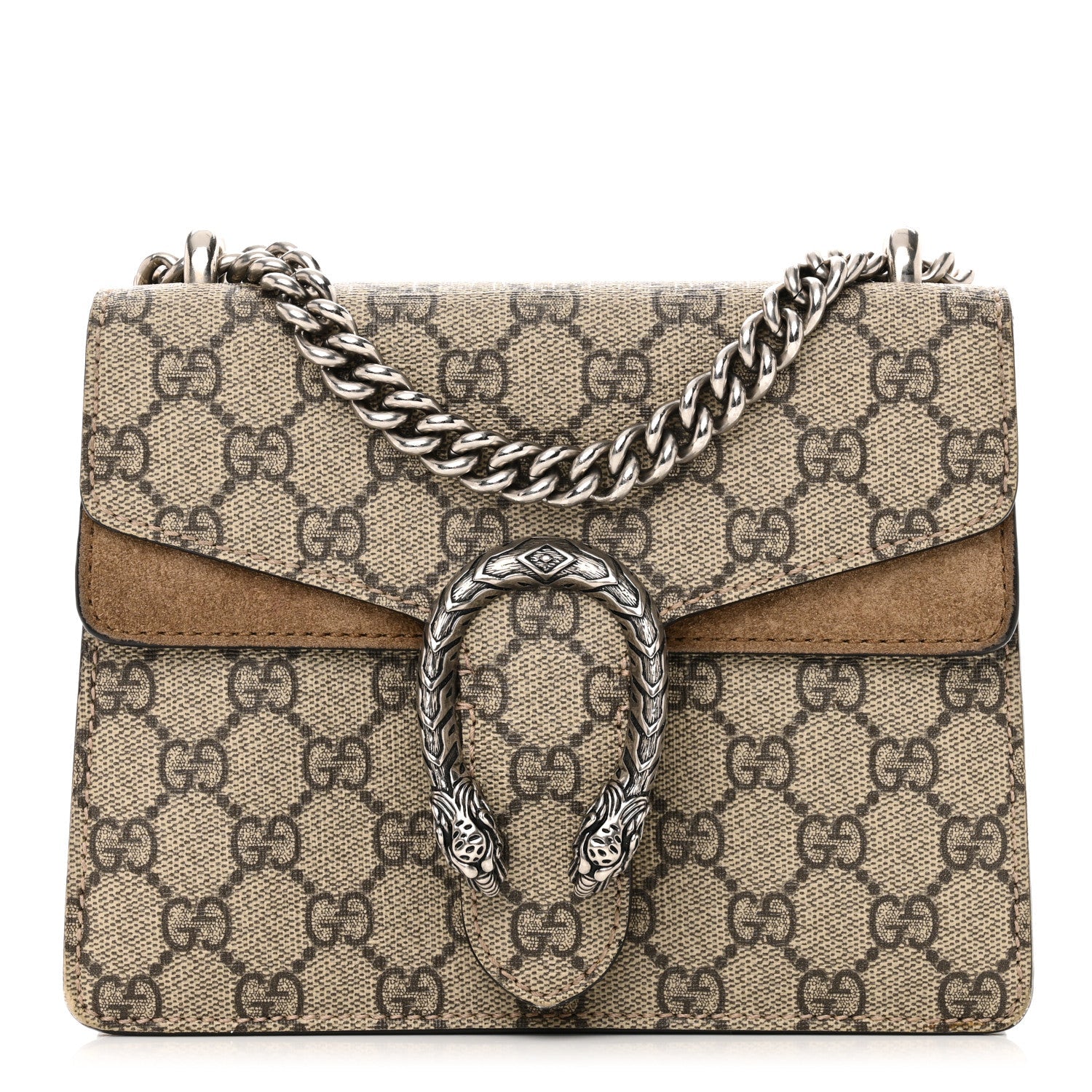 GG Supreme Monogram Mini Dionysus Shoulder Bag Taupe