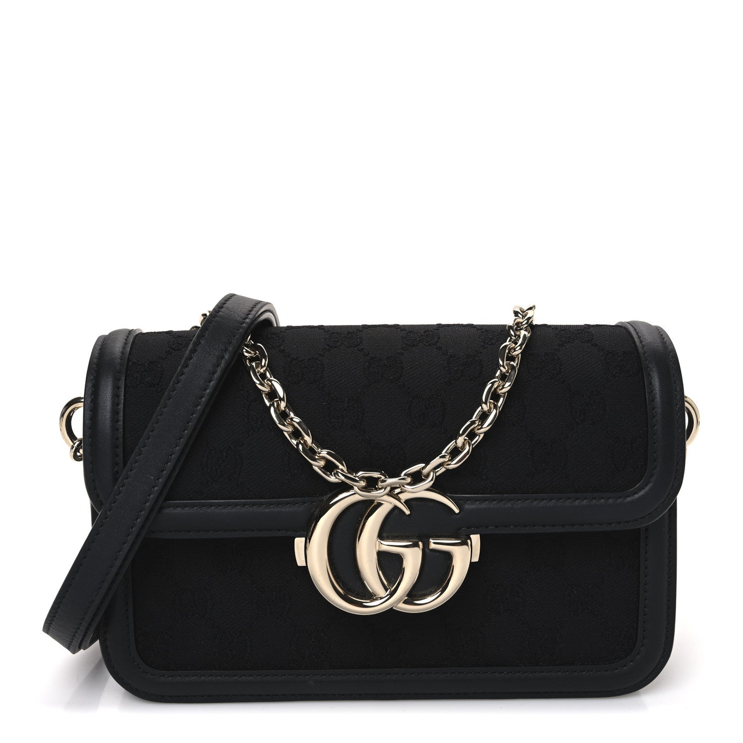 Monogram Go Small Shoulder Bag Black