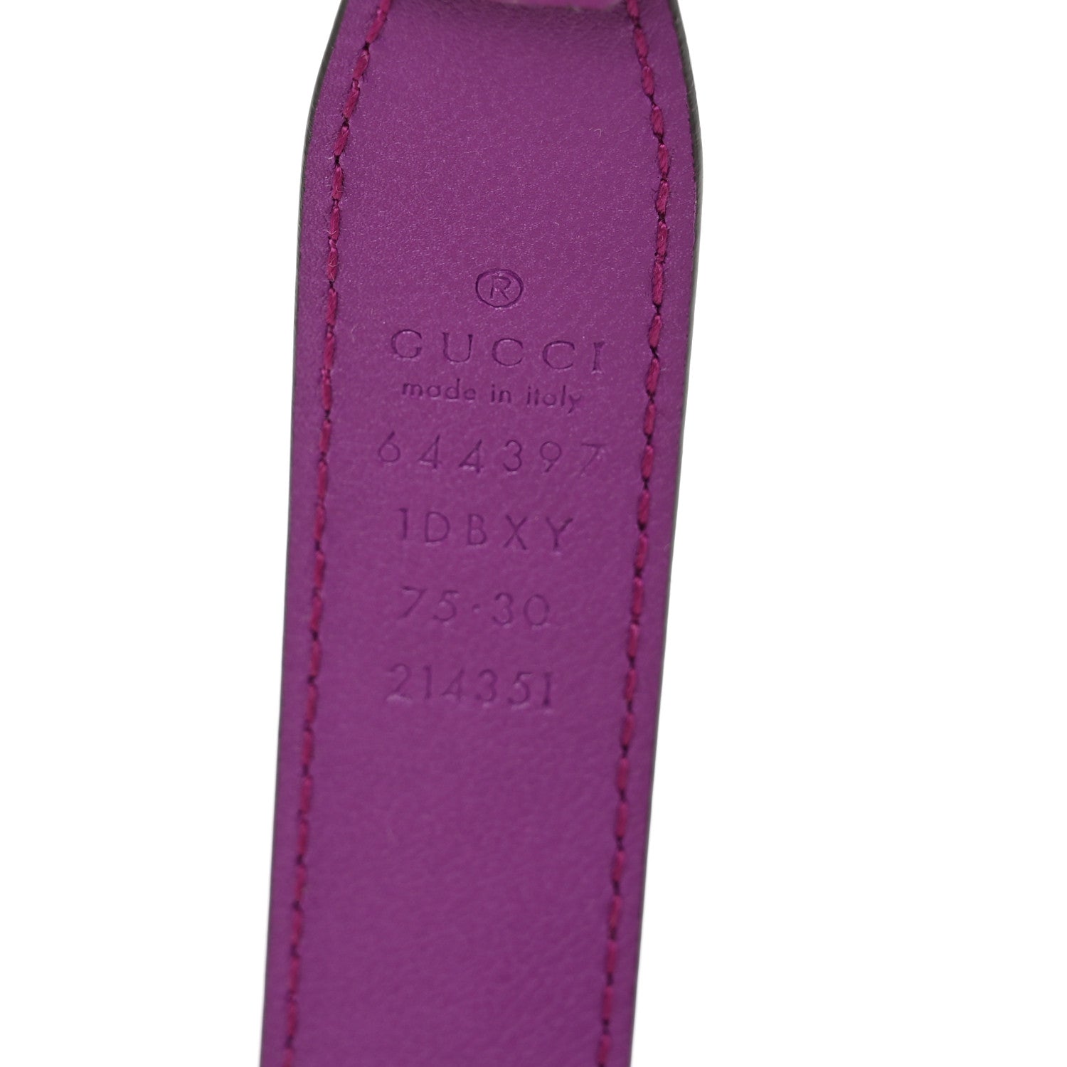 Efesto Leather Womens Horsebit 15/23mm Belt 75 30 Purple