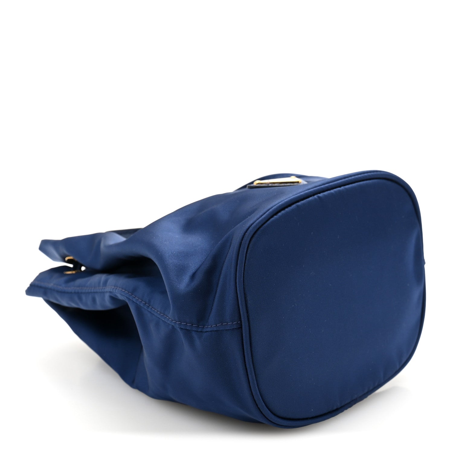 Saffiano Tessuto Nylon Bucket Wristlet Royal